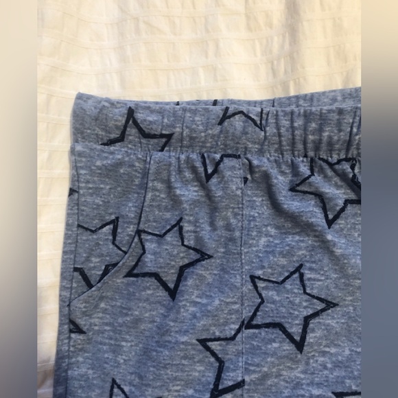 Lucky Brand Stars gray Comfy cozy Lounge pants pajamas wide leg size Large - Picture 5 of 6